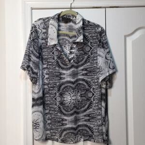 Fenn Wright Manson 2x black white blouse worn once